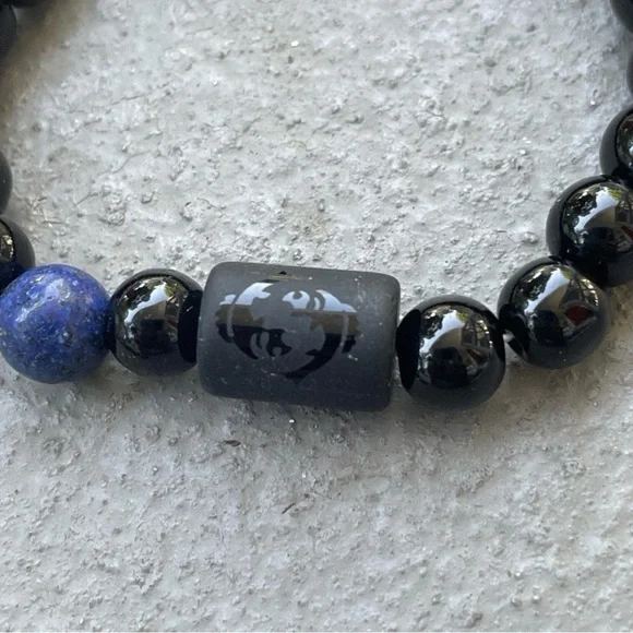 PISCES Beaded Bracelet 8mm Beads - Picture 4 of 5